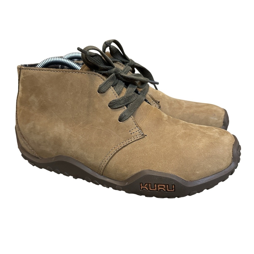 Kuru Aalto Chukka Ankle Boots Brown Comfort Lace Up Casual Mens 8 Camel Suede